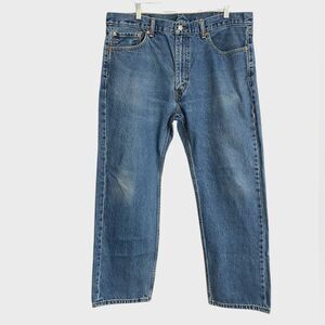 Levi's Men's 505 Regular Fit Non-Stretch Jeans Size 40x30 Medium Wash Streetwear